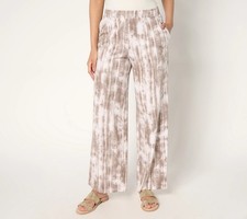 Denim Co. Beach Jersey Petite Full Length Wide Leg Pant - Sz XXSP a678642