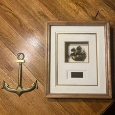 USS Constitution Naval Ship Shadow Box With Nautical Ship Anchor 