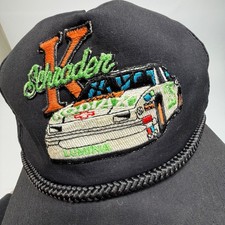 Vintage Ken Schrader NASCAR Chevy Lumina Rope Hat Snapback Black