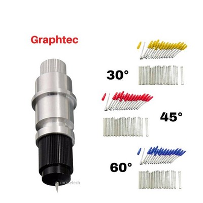 1 PC Blade Holder + 15 Pcs Graphtec CB09 Blades Vinyl Cutter Plotter 30°45° 60°