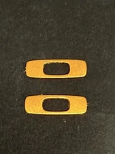 OAKLEY FUEL CELL SUNGLASSES REPLACEMENT SET OF 2 GOLD ICON SIDE LOGOS TEMPLES