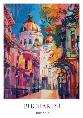 1_Bukarest Poster, Rumänien Poster, Bukarest Reisen, Rumänien Reisen, Ost EU