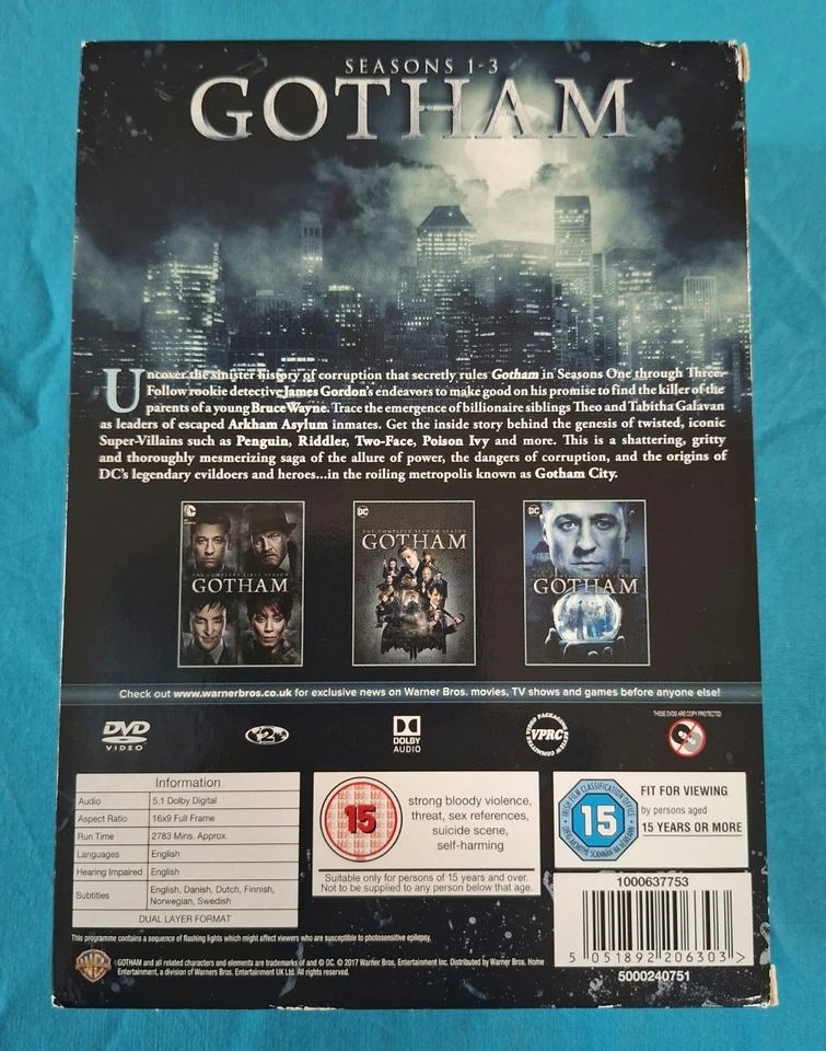 *GOTHAM* • Complete Series: Seasons 1-3, 4, 5 • DVD Boxsets *26 Discs total (R2) - Image 4 of 4