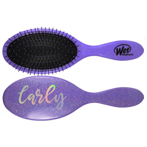 Personalised Detangling Wet Brush Hair Care Gift | Glitter WetBrush with Name on - Afbeelding 1 van 10