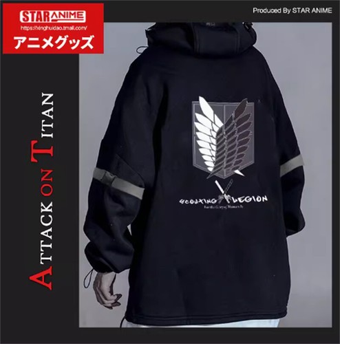 Anime Attack On Titan Levi·Ackerman Cosplay Hoodie Casual Sweatshirt Unisex - Picture 2 of 10