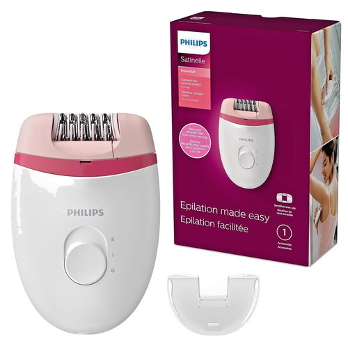Philips Beauty Epilator Satinelle Essential Compact Hair Removal Corded Women