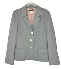 ESPRIT De Corp Vintage Dove Gray 3 Button Blazer Size 11/12