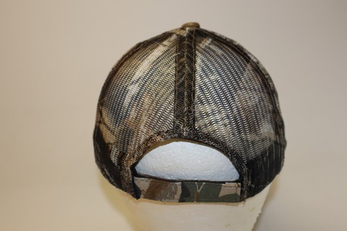 Mossy Oak Camouflage Netz verstellbare Mütze Kappe weiß HYPESCO Logo Hydralics B - Bild 3 von 6