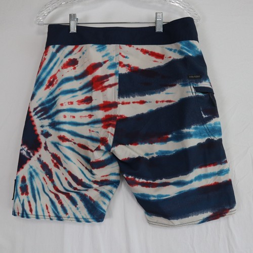 Volcom Board Shorts Mens 30 Mod-Tech Cargo Pocket Surf Swim Beach Trunks Tie Dye - Picture 3 of 8