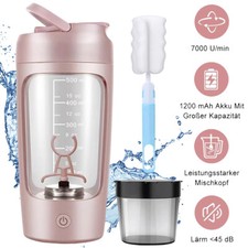Elektrisch Shaker mit Pulverfach 650ML Proteinshake USBWiederaufladbar Mixbecher