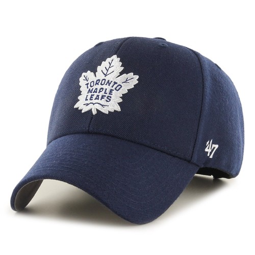 Casquette 47 Brand Relaxed Toronto Maple Leafs – Navy, Strapback Ajustable, 100% Coton