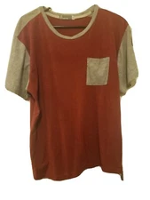 MTL Apparel Men Gray/Red,  Pocket Size XL Short Sleeve