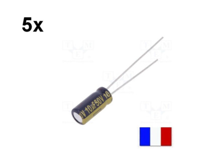 2 Condensateurs électrolytiques NP Elna 10uF 100V – Axial, Non Polarisés, Neufs