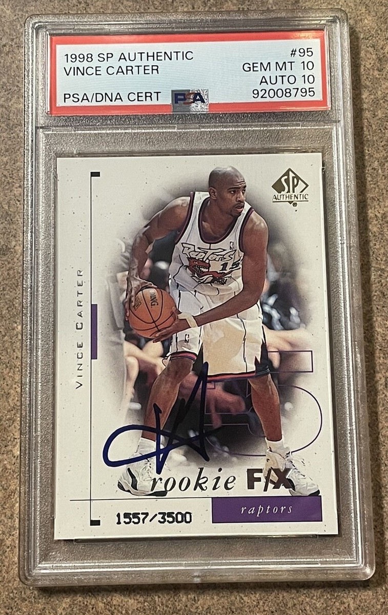 1998 SP Authentic Vince Carter Rookie/Autograph Card!! | eBay