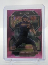 2022 Panini Prizm Draft Picks LIAM SIMON #PDP166 Neon Pink Velocity Giants NM/M!