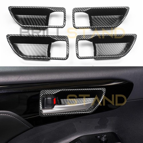 For Toyota Highlander 2020 2021 2022 Carbon Fiber Inner Door Handle ...