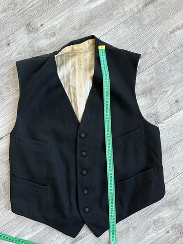 Antique Edwardian 1940s men's waistcoat vest rare Size: S - Picture 11 of 11