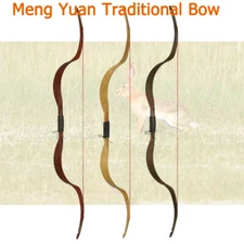 48” NIKA Traditional Yuan Crab Bows Archery Bow Meng Recurve Shooting 3 Color