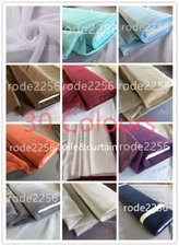 VOILE FABRIC WIDE 59'' (150cm) SOLD BY THE METER 30 Colours Free Delivery 