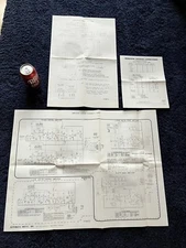 Large AMI Factory Amplifier Schematic Diagram, Sound System Chart, Speaker Conn.