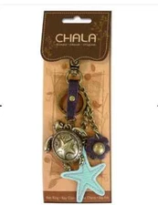 Chala Handbags Decorative Metal Purse Charm, Keychain Sea Turtle