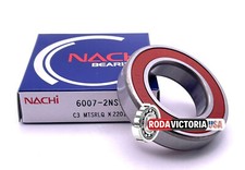 NACHI 6007-2NSE9 DEEP GROOVE BALL BEARING, RUBBER SEALS 6007-2RS 35x62x14 mm