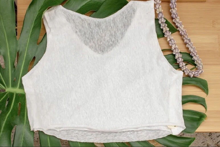 Size S Lisa’s Linen Tank Top Cream Layer Cream Camisole Organic Handmade New - Image 4 of 4