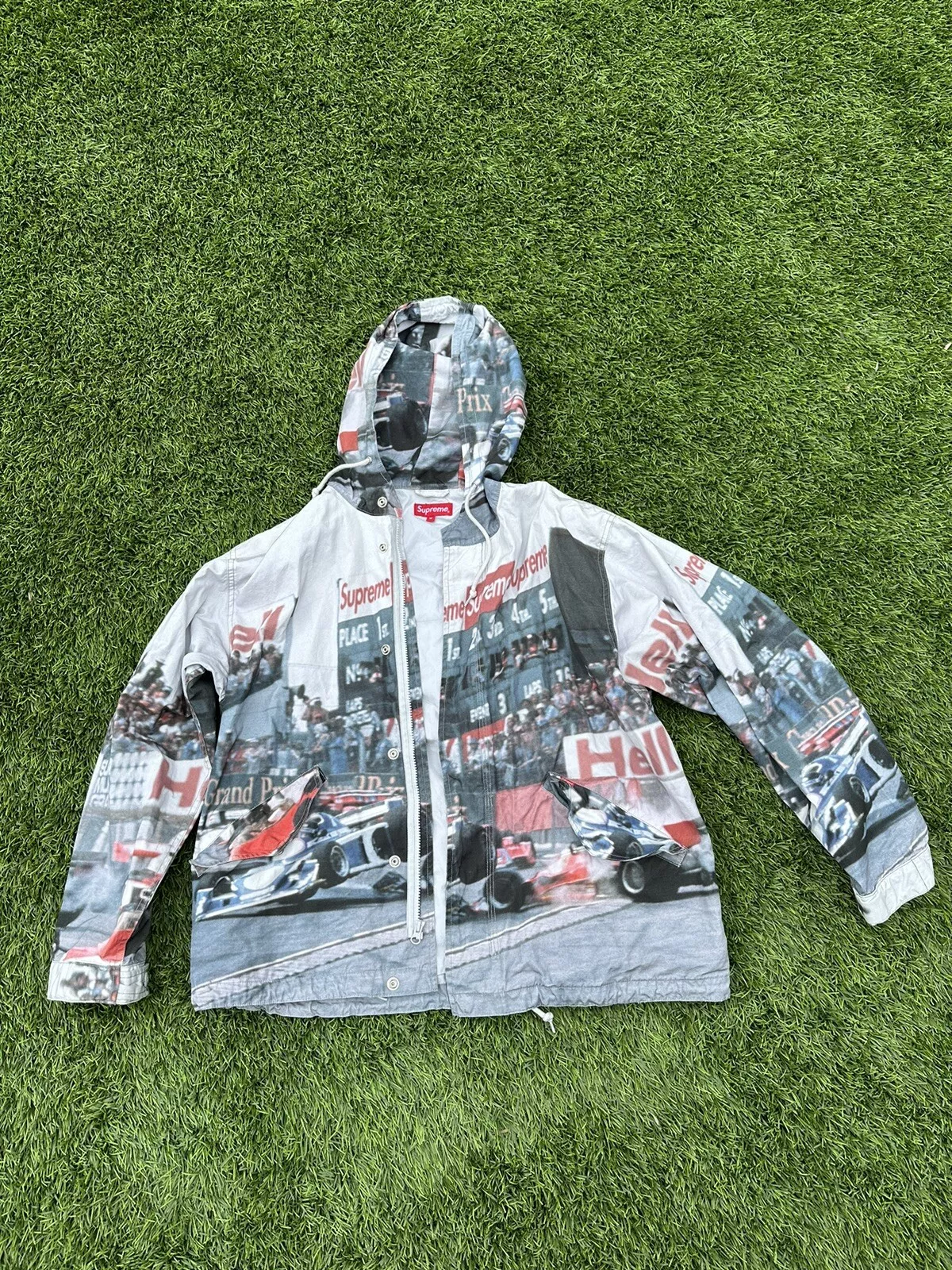 Veste parka de course ONCE Supreme Grand Prix d'occasion taille moyenne
