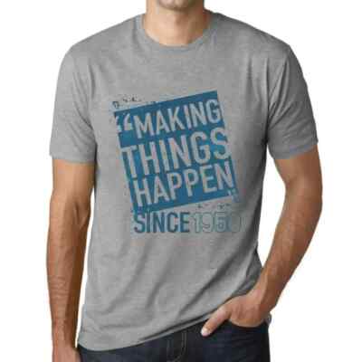 Herren Grafik T-Shirt Seit 1950 etwas bewegen   Making Things Happen Since 1950