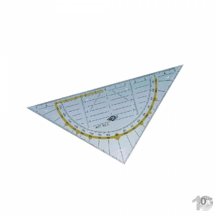 WEDO Geodreieck Standard, Hypotenuse 160 mm, transparent
