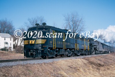 WM Western Maryland FA-2 s mit Lesung 4-8-4 #2102 Chewsville GROSSE POSTKARTE POSTFRISCH
