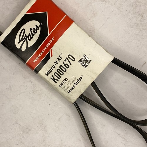 Serpentine BeltPremium OE MicroV Belt Gates K080670 8PK1702 Green