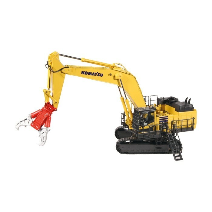 Komatsu PC1250-11 Demolition Excavator - Yellow - NZG 1:50 Scale
