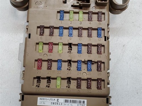 2014 Subaru Legacy Interior Fuse Relay Junction Box OEM MPN: 82201AN80A - Bild 3 von 12