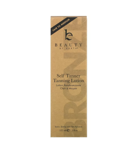 Beauty by Earth Self Tanner Body Lotion Fair to Medium 7.5 oz New in box - Picture 2 of 3