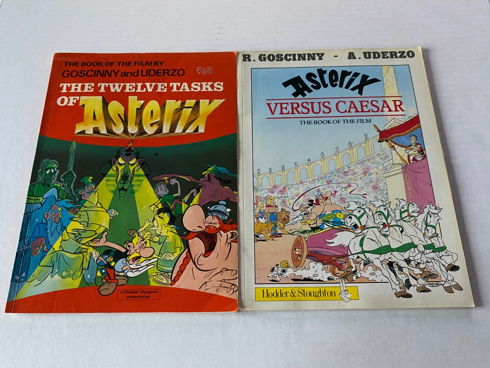 Asterix Book of the Film Twelve Tasks+Versus Caesar Paperback TPB/Graphic Novel