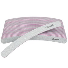 Studio Nagelfeile Zebra gebogen 100-180 Feile N&auml;gel Nagelstudio Manik&uuml;re