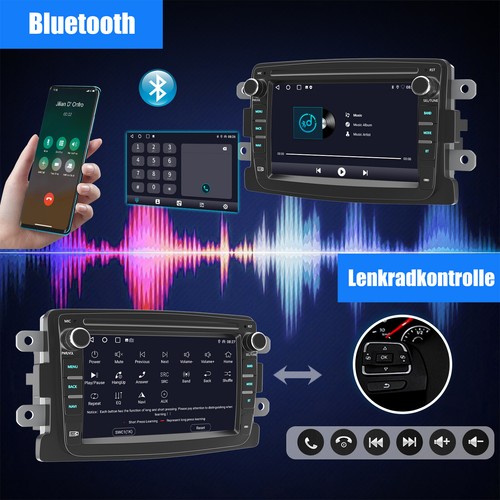 DAB+ Android 14 Carplay Autoradio GPS Navi +Kam Für Renault Dacia Duster Dokker - Bild 10 von 14