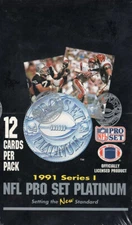 1991 Pro Set Platinum Football Singles #1-150 - U PICK - COMPLETE YOUR SET