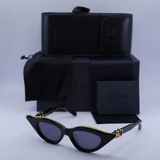 Valentino V-GOLDCUT-II VLS-114A Black/Yellow Gold/Dark Grey AR 49-18-142 Sung...