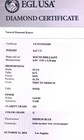 EGL certified .67ct SI3 G round loose diamond 6.04-5.93x3.18mm  — photo 8
