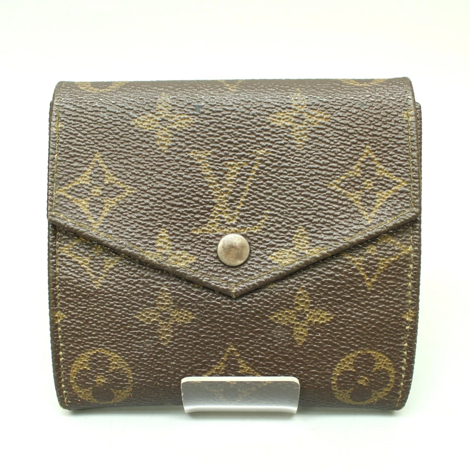 Louis Vuitton Monogram Leather Brown Bifold Envelope Wallet/Purse, Brown Vintage - Image 2 of 4