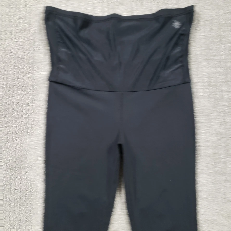 Leggings capri de natación Coolibar con falda para mujer pequeños negros UPF50+ elásticos Foto 3 de 4