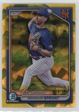 2024 Bowman Chrome Draft Sapphire Edition Yellow 15/75 Brandon Sproat 0uh1