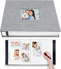 Photo Album Self Adhesive Picture Display Window Large , DIY Scrapbook 4X6 8X10