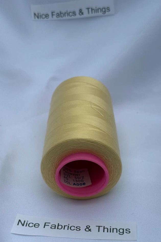 50 Spools - Yellow A008 Multi Purpose Sewing Thread - Image 3 of 3