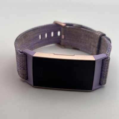 Fitbit Charge 3 FB409 Purple Fitness Activity Tracker Large Band NO charger