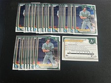 25 x 2024 BOWMAN CHROME DANIEL SUSAC LOT OF 25 CARDS ATHLETICS BCP-42