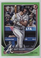 2025 Bowman Neon Green 108/399 Matt Olson #98 1if5