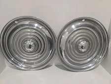 Pair 1956 Oldsmobile 15 Hubcaps Oem Wheel Covers Set Of 2 Super 88 98 Custom Pair 1956 Oldsmobile 15 Hubcaps Oem Wheel Covers Set Of 2 Super 88 98 Custom